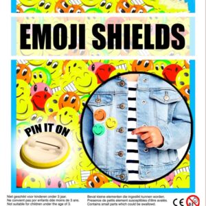 35mm Gevulde Capsule Emoji Shields Prijs per 100 stuks
