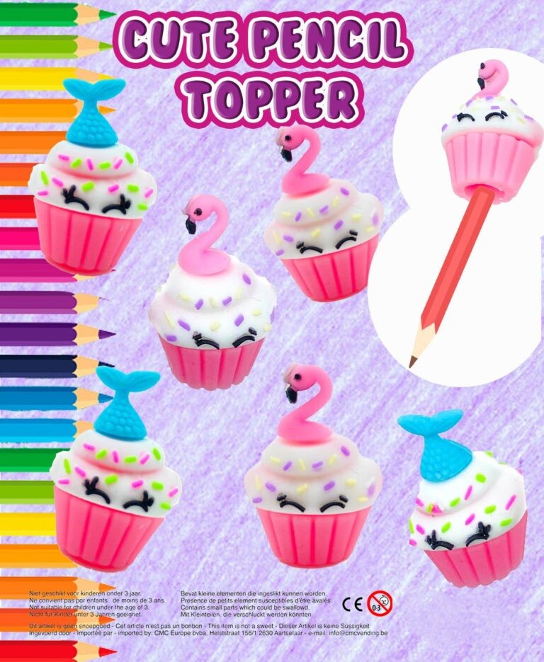 35mm Gevulde Capsule Cute Pencil Topper Prijs per 100 stuks