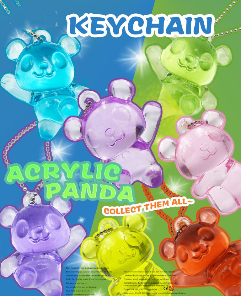 50mm Gevulde Capsule Acrylic Panda Prijs per 100 stuks