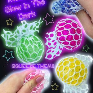 50mm Gevulde Capsule Mesh Ball Glow In The Dark Prijs per 100 stuks
