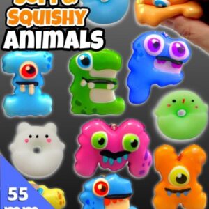 50mm Gevulde Capsule Soft and Squishy Animals Prijs per 100 stuks