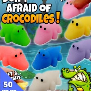 50mm Gevulde Capsule Don't be afraid of Crocodiles Prijs per 100 stuks