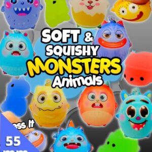 50mm Gevulde Capsule Soft and Squishy monsters 100 stuks. (0.40 per stuk ex btw)