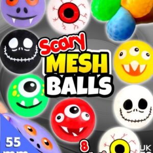 50mm Gevulde Capsule Scary Mesh Balls Prijs per 100 stuks