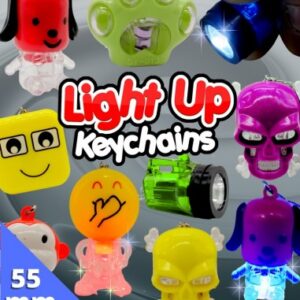 50mm Gevulde Capsule Light up Key Chain Prijs per 100 stuks