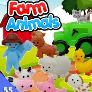 55mm Gevulde Capsule Farm Animals 100 stuks. Prijs per 100 stuks