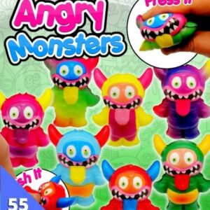 55mm Gevulde Capsule Angry Monsters Prijs per 100 stuks