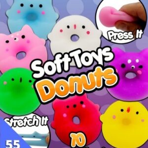 55mm Gevulde Capsule Soft Toy Donuts Prijs per 100 stuks