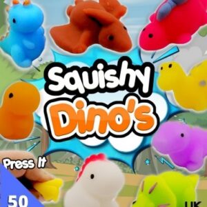 55mm Gevulde Capsule Squishy Dino Prijs per 100 stuks