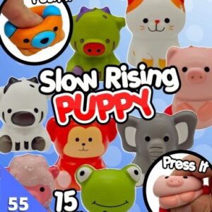 55mm Gevulde Capsule Slow Rising Puppy 100 stuks. Prijs per 100 stuks