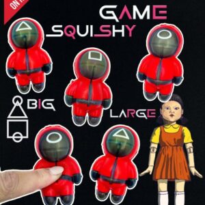 60-68mm Gevulde Capsule Squid Game Squishy Prijs per 100 stuks