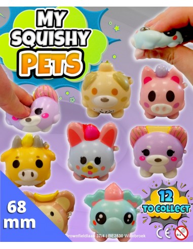 68mm Gevulde Capsule My Squishy Pets Prijs per 100 stuks