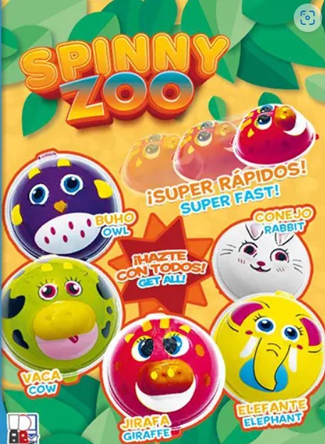 60mm Gevulde Capsule Spinning Zoo Prijs per 100 stuks