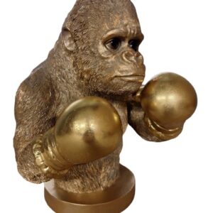 Aap buste bokser goudkleurig 36cm