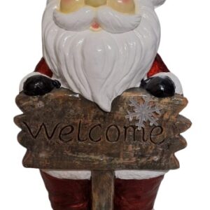 Kerstman staand Welcome