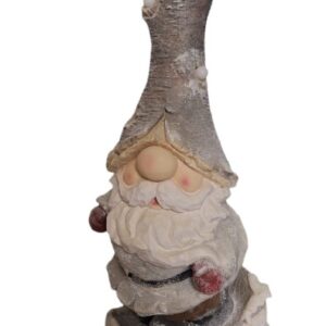 Kerstman ski met licht