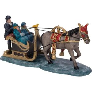 DV111220 - Dickensville Paard met arreslee