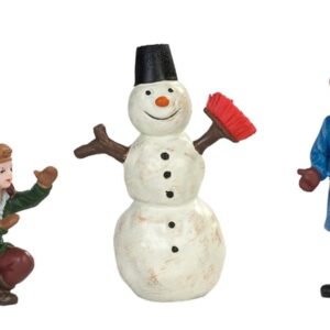 DV111380 - Dickensville Kinderen maken sneeuwpop