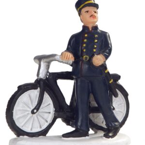 DV111369 - Dickensville Politieman met fiets Bromsnor