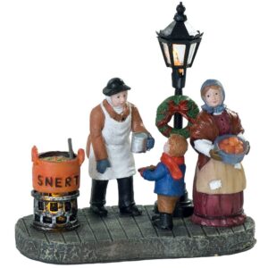 DV111299 - Dickensville Snert verkoper lantaarnpaal