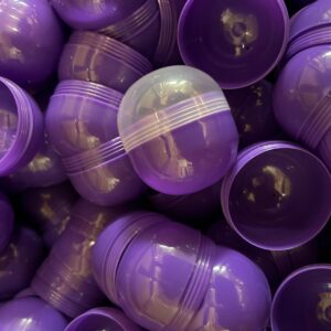 45x50mm Capsule Female Transparant + Male Paars Leeg Prijs per 100 stuks