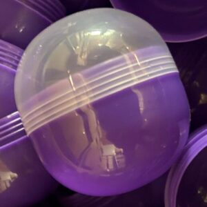 66x68mm Capsule Female Violet + Male Transparant Leeg Prijs per 100 stuks