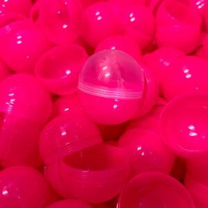 50x55mm Capsule Female Transparant + Male Roze Leeg Prijs per 100 stuks