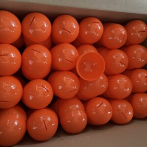 95mm Capsule Female Transparant Lege capsule + Male Oranje. 100 stuks.