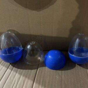 90mm Capsule Ei-vormig Female Transparant + Male Coloured Leeg Prijs per 100 stuks