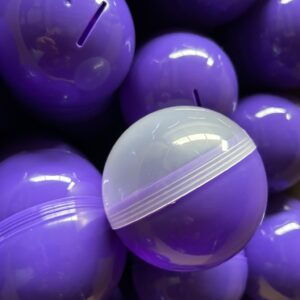 95mm Capsule Female Transparant Lege capsule + Male Paars. 100 stuks.